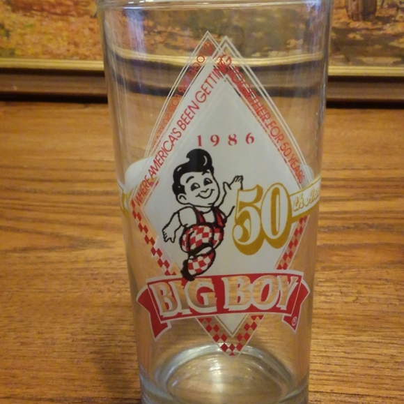 Big Boy 🍔 Vtg 1986 Glass Cup 80s 50th Anniversary - Picture 11 of 11